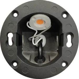 Luminaria LED de empotrar en pared 230VAC 3W 3000K 120lm IP54 (s/ tapa)