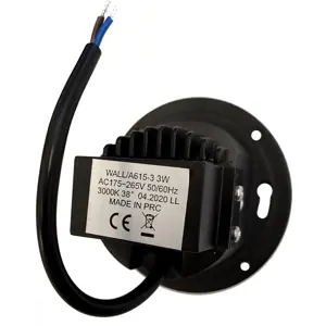 Luminaria LED de empotrar en pared 230VAC 3W 3000K 120lm IP54 (s/ tapa)