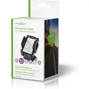 Suporte universal para telemóvel 3 em 1 (Grelha de ventilação / ventosa / adesivo)