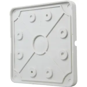 Tampa de ligação rígida para caixa de suporte 128x128mm - CamBox CBOX-BC02-BASE