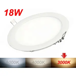 Downlight LED redondo LGP 18W 1440lm 3000K (branco quente) Ø225x11mm (Ø205mm) - com driver