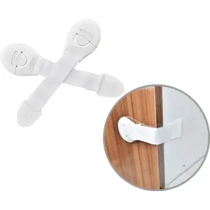 Fecho com cinta de segurança de armários para crianças [2 unid.]