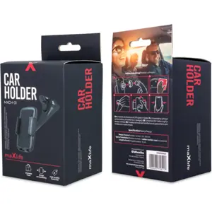 Suporte universal para telemóvel ajustável com ventosa para automóvel - 55..85mm