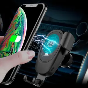Suporte universal para telemóvel c/ carregamento Qi Wireless 10W