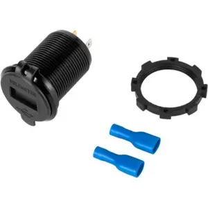 Toma de panel 2x USB QC 3.0 (2x3A) con indicador de voltaje