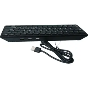 Teclado USB Raspberry Pi cinzento/preto c/ HUB USB - versão PT - original Raspberry Pi