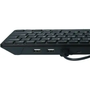 Teclado USB Raspberry Pi cinzento/preto c/ HUB USB - versão PT - original Raspberry Pi