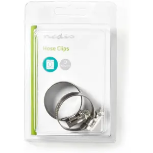Abraçadeira metálica de parafuso para mangueira Ø20-32mm [2 unid.]