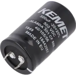 Condensador eletrolítico 500V 300uF Ø30x50mm - Snap In