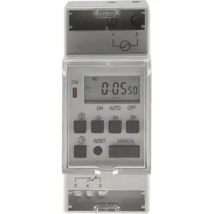 Programador horário digital semanal para calha DIN com bluetooth