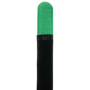 Bridas de velcro con presilla en metal 300x20mm - verde - [10unid.]