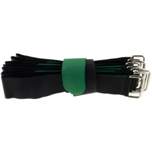 Abraçadeiras de velcro con presilla metálica 800x38mm - verde - [10unid.]
