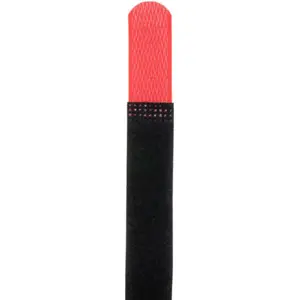 Abraçadeiras de velcro com presilha em metal 200x20mm - vermelho - [10unid.]