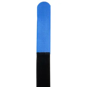 Abraçadeiras de velcro com presilha em metal 800x38mm - azul - [10unid.]
