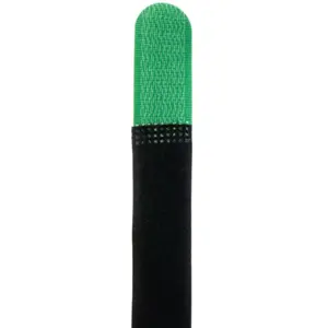Bridas de velcro con hebilla metálica 400x30mm - verde - [10unid.]