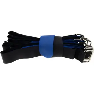 Abraçadeiras de velcro com presilha em metal 800x38mm - azul - [10unid.]