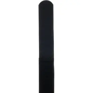 Abraçadeiras de velcro con presilla metálica 600x38mm - negro - [10unid.]