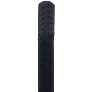 Abraçadeiras de velcro com presilha em metal 150x16mm - preto - [10unid.]