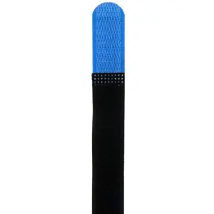 Bridas de velcro con presilla de metal 200x20mm - azul - [10unid.]