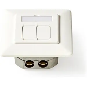 Toma doble RJ45 CAT6a de empotrar