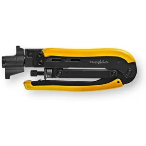 Alicate de cravar para fichas F de compressão - RG58, RG59, RG6, RG7, RG11
