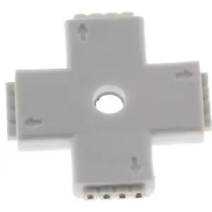 Adaptador em Cruz de ligação 4 pinos para RGB 10mm