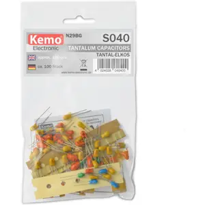 Kit de 100 condensadores tântalo -  Kemo S040