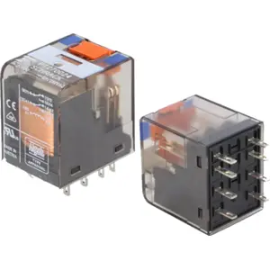 Relé industrial 24VDC 12A DPDT(8 Pinos)