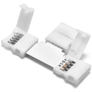 Unión en T para tiras de LED RGB+W del tipo SMD5050 de 10mm
