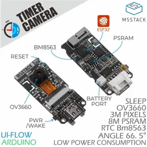 Módulo de câmara com temporizador ESP32 PSRAM (OV3660)