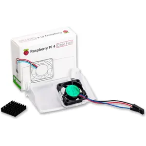 Dissipador com ventoinha para caixa original Raspberry Pi 4 - Case Fan