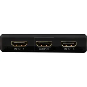 Comutador HDMI 5/1 4K c/ comando