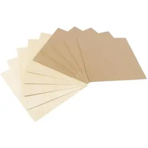 Conjunto de 5 placas MDF + 5 placas de madeira 200x200mm p/ Laser Snapmaker 2.0 A250