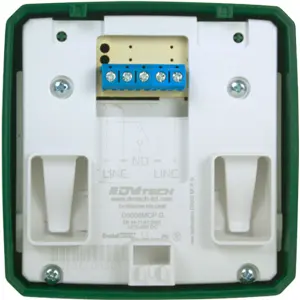 Botoneira de alarme de incêndio (Extension Release) rearmável - verde - DMTech D9000-MCP-G