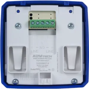Botoneira de alarme de incêndio (Emergency STOP) rearmável - azul - DMTech D9000-MCP-B