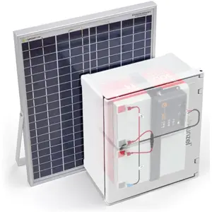 Sistema de Energía Solar completo Pré-montado para Automatismos de 24V 20W 10A