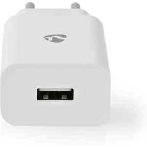 Carregador 1xUSB (230VAC -> 5VDC) + Cabo USB-C 12W 2,4A - Branco