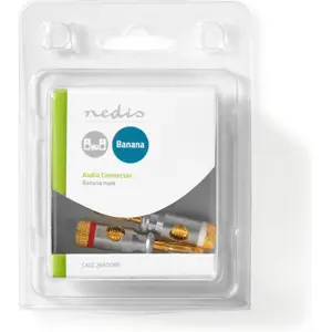 Conjunto de 2 fichas bananas metálicas - vermelha + branca