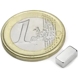Íman Neodymium (NdFeB) bloco N45 8x4x3mm