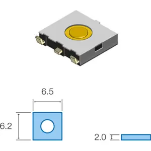 Botón 6.2x6.5x(2.0)mm SMD