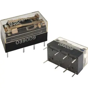 Relé 12VDC 2A DPST (8 pinos)