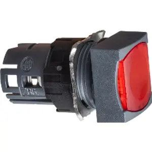 Cabeça de botão de pressão quadrado luminoso da série Harmony XB6 Ø16mm - Vermelho