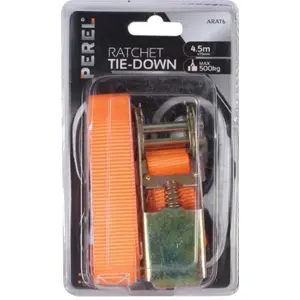Cinta de seguridad con carraca de trinquete máx. 500 kg - 4.5mx25mm