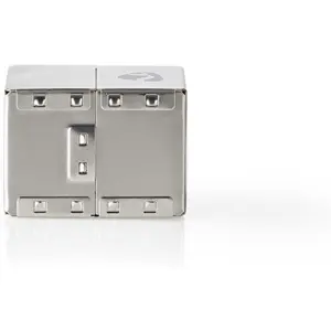 União RJ45 fêmea/fêmea CAT6 metálica