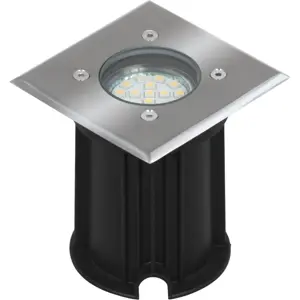 Luminaria de suelo empotrable con lámpara GU10 LED 3W 3000K IP65 - Ranex