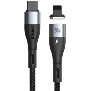 Cabo USB magnético USB-C - Lightning PD 20W Fast Charge - preto - 2.0m