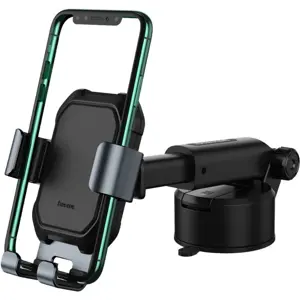 Suporte universal de telemóvel gravitacional para tablier ou pára-brisas com braço telescópico - preto
