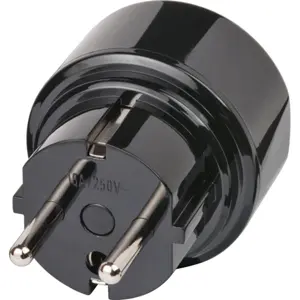 Adaptador de viagem USA/Japão (tipo B) ➝ Schuko (tipo F)