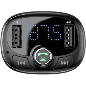 Transmissor FM mãos-livres Bluetooth MP3 Carregador 2xUSB para carro