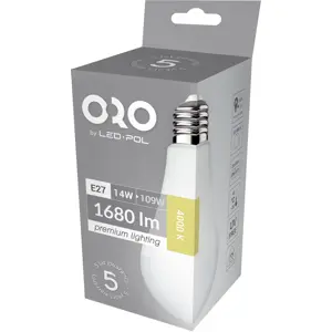 Lámpara LED E27 A65 230V 14W 4000K (blanco neutro) 1680lm